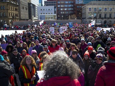 The 4th Annual Ottawa Women's March made its way from Parliament Hill to Ottawa City Hall on Saturday, March 7, 2020.