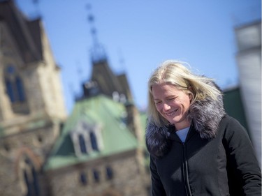 Catherine McKenna, Ottawa Centre MP and Minister of Infrastructure and Communities addressed the crowd on Parliament Hill Saturday.