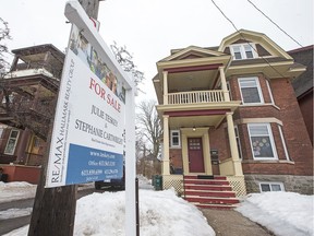 A home for sale on Fourth Avenue in the Glebe on Friday.