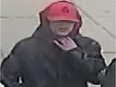 Surveillance image of a man alleged by police to be Tyler Richard following the March 2020 incident.