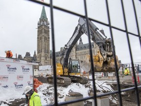 Files:  The Centre Block is seen as construction on Parliament Hill in March, 2020