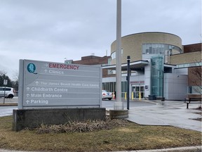 The Queensway Carleton Hospital emergency entrance.