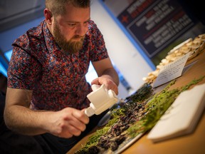 Chef Justin Champagne of Bar Lupulus prepared delicious treats at the pre-event VIP party at the Boyden office overlooking TD Place.