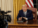 U.S. President Donald Trump speaks about the U.S response to the COVID-19 coronavirus pandemic during an address to the nation from the Oval Office, March 11, 2020.