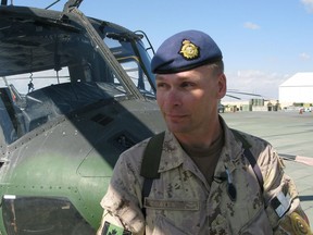 Canadian Col. Christopher Coates at the Kandahar Airfield in Afghanistan in April 2009.