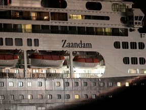 Files: The cruise ship MS Zaandam navigates through the pacific side of the Panama Canal in a photo from Sunday.