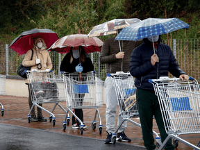 In Sicily, cases were reported of people refusing to pay for their shopping, insisting they had no money after three weeks of not working.