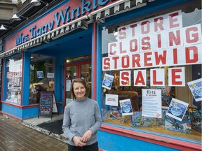 Eira MacDonell, general manager of Mrs Tiggy Winkle's Toy Store on Bank Street, says the store will remain open until the end of March but will close for good after.