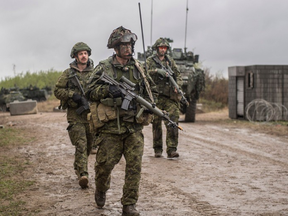Canadian troops on Maple Resolve 2019.