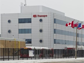 FILES: OC Transpo headquarters at 1500 St. Laurent Boulevard in Ottawa. Monday January 23,2012.