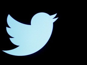 The Twitter logo is displayed on a screen on the floor of the New York Stock Exchange (NYSE) in New York City, U.S., September 28, 2016.