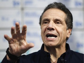 Files: New York Gov. Andrew Cuomo speaks during a news conference