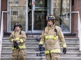 Two people were seriously injured in a fire in a second floor apartment at 161 Augusta St. in Lowertown on Saturday, April 4, 2020.