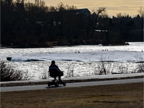 A pedestrian with a wheelchair spends some time outdoors. Federal assistance to the disabled during the pandemic period is not on the same level as what others are getting.