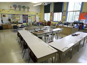 File photo of a Quebec classroom.