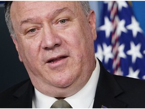 U.S. Secretary of State Mike Pompeo identified an international Canadian public servant by name and threatened action against him and his family.