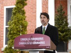 Prime Minister Justin Trudeau addresses Canadians on the COVID-19 pandemic from Rideau Cottage this week.