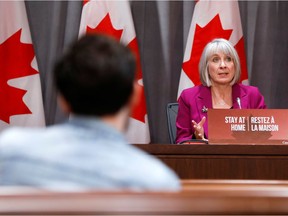 Minister of Health Patty Hajdu speaks at a news conference on coronavirus disease in Ottawa last week.