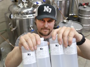 Co-owner Jody Miall is producing hand sanitizer at North of 7 Distillery in Ottawa.