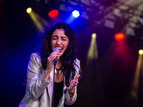 Rebecca Noelle during her performance at Bluesfest in Ottawa on July 6, 2019.