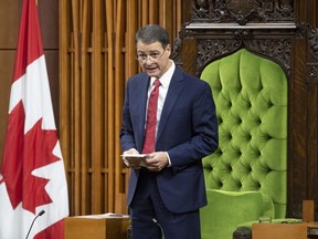 Liberal MP Anthony Rota speaks after being elected as the Speaker of the House of Commons, in Ottawa, Thursday, Dec. 5, 2019.