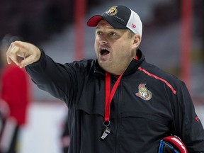Ottawa Senators head coach D.J. Smith