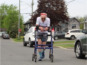 Bob Hardy devised his own two-day 'lumberjack challenge' for Saturday and Sunday as a fundraiser.