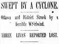 On June 6, 1888, a cyclone struck Ottawa, killing three and causing great damage.