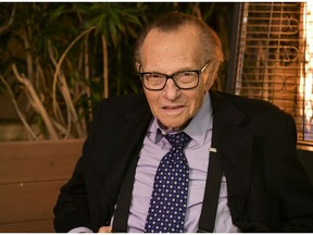 Files: Talk show host Larry King at his 86th birthday at Crescent Hotel on November 25, 2019 in Beverly Hills, California.