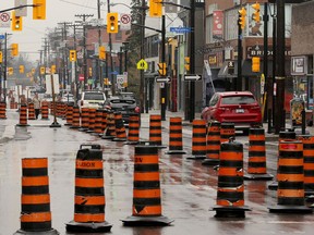 The northbound lane of Elgin Street is also closed until the end of July.