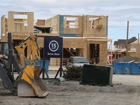 New home construction in Kanata, May 11, 2020.