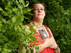 OTTAWA - MAY 28, 2020 - Andrea Terry holds a picture of her grandmother, June Bendell, 90, who died from asphyxiation May 8th at the Orchard Villa long-term care facility in Pickering.