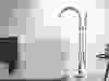 The elegant symmetry of Grohe’s Atria tub filler gives it design staying power.
