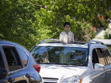 OTTAWA -- May 23, 2020 -- A special drive-in Eid prayer was held at the Ottawa Mosque on Northwestern Ave, Saturday, May 23, 2020.