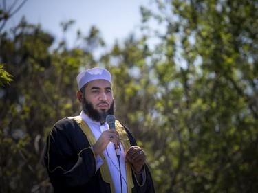 OTTAWA -- May 23, 2020 -- Imam Muhammad Sulaiman lead a special drive-in Eid prayer that was held at the Ottawa Mosque on Northwestern Ave, Saturday, May 23, 2020.