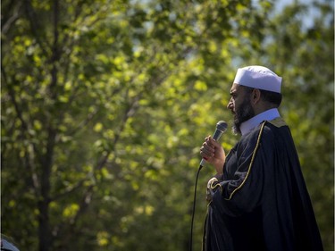 OTTAWA -- May 23, 2020 -- Imam Muhammad Sulaiman lead a special drive-in Eid prayer that was held at the Ottawa Mosque on Northwestern Ave, Saturday, May 23, 2020.