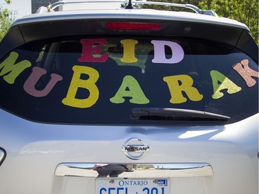 OTTAWA -- May 23, 2020 -- A special drive-in Eid prayer was held at the Ottawa Mosque on Northwestern Ave, Saturday, May 23, 2020.
