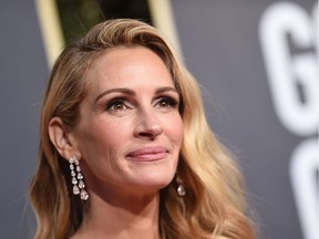 Best Performance by an Actress in a Television Series  Drama for "Homecoming" nominee Julia Roberts arrives for the 76th annual Golden Globe Awards on January 6, 2019, at the Beverly Hilton hotel in Beverly Hills, California.