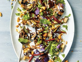 Grilled eggplant salad from Flavors of the Southeast Asian Grill.