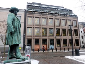 A general view of the Norwegian central bank in Oslo, Norway March 6, 2018. Picture taken March 6, 2018.