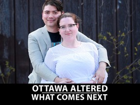 Anna Bailie and Kristopher Wong had to postpone their wedding in April because of the COVID-19 pandemic.  They put it off until July and are going ahead with the paired-down ceremony - now to be held in their parents' backyard.