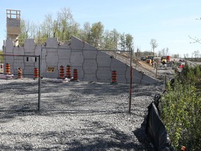OTTAWA - Stage II construction site on the Airport Parkway in Ottawa Thursday May 21, 2020. Just before 10:30 am this morning there was an incident at one of the Stage 2 South Extension construction sites near the Ottawa International Airport.