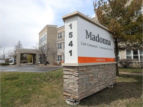 OTTAWA - April 21, 2020 - Madonna Care Community in Ottawa Tuesday.