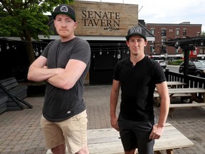 Steve Ryan, left, and Andrew Marquis, owners of the Senate Tavern on Bank Street.