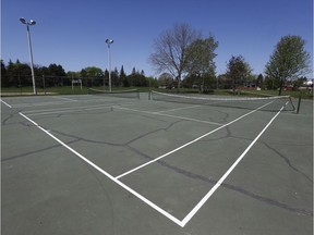 Tennis courts at the Russell Boyd Park in Ottawa.