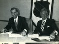 Files: January 14, 1990 Bruce Firestone signs an agreement with NHL president, John Ziegler bringing an NHL expansion team to Ottawa, the Senators.