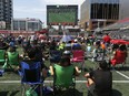 Movies will be posted on the giant video screen at the Lansdowne 'Drive-On' weekend. The event, which starts Thursday, sold out in 90 minutes on Wednesday.