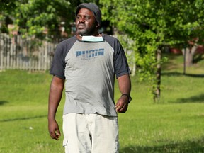 Obi Ifedi returns to the public park near his Grenon Avenue home where he was assaulted by an Ottawa bylaw officer while walking with his young daughter.