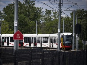 LRT train on June 14, 2020.