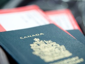 Canadian passports.